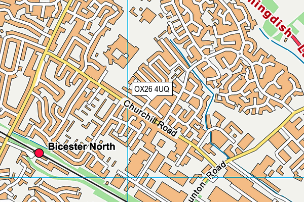 OX26 4UQ map - OS VectorMap District (Ordnance Survey) OX26 4UQ map - OS VectorMap District (Ordnance Survey)