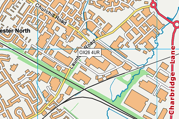 OX26 4UR map - OS VectorMap District (Ordnance Survey) OX26 4UR map - OS VectorMap District (Ordnance Survey)