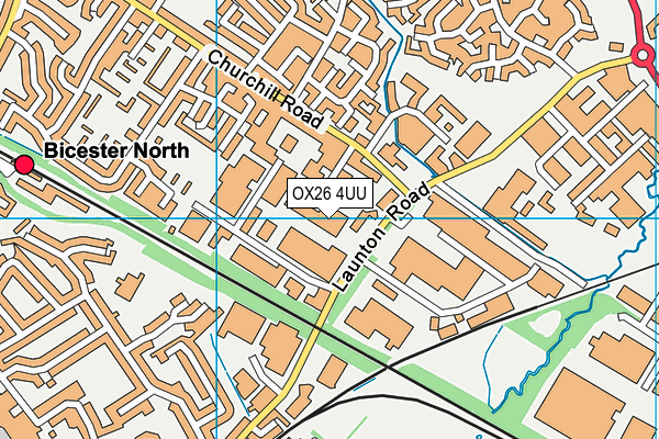OX26 4UU map - OS VectorMap District (Ordnance Survey) OX26 4UU map - OS VectorMap District (Ordnance Survey)