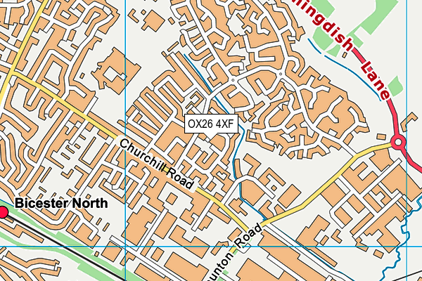 OX26 4XF map - OS VectorMap District (Ordnance Survey) OX26 4XF map - OS VectorMap District (Ordnance Survey)