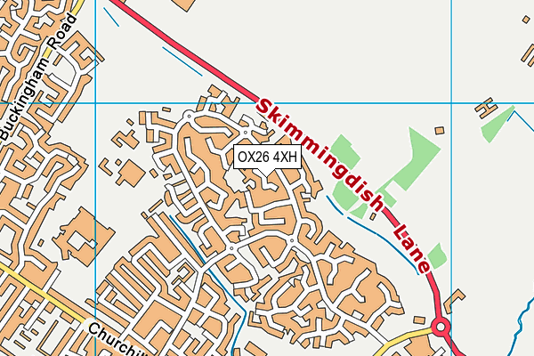 OX26 4XH map - OS VectorMap District (Ordnance Survey) OX26 4XH map - OS VectorMap District (Ordnance Survey)