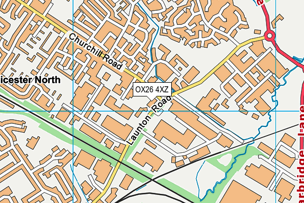 OX26 4XZ map - OS VectorMap District (Ordnance Survey) OX26 4XZ map - OS VectorMap District (Ordnance Survey)