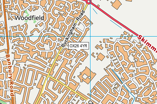 OX26 4YR map - OS VectorMap District (Ordnance Survey) OX26 4YR map - OS VectorMap District (Ordnance Survey)