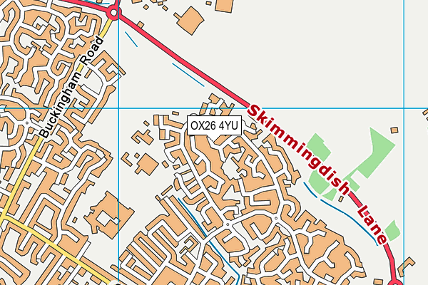 OX26 4YU map - OS VectorMap District (Ordnance Survey) OX26 4YU map - OS VectorMap District (Ordnance Survey)