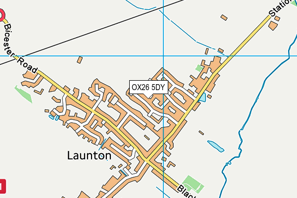 OX26 5DY map - OS VectorMap District (Ordnance Survey) OX26 5DY map - OS VectorMap District (Ordnance Survey)