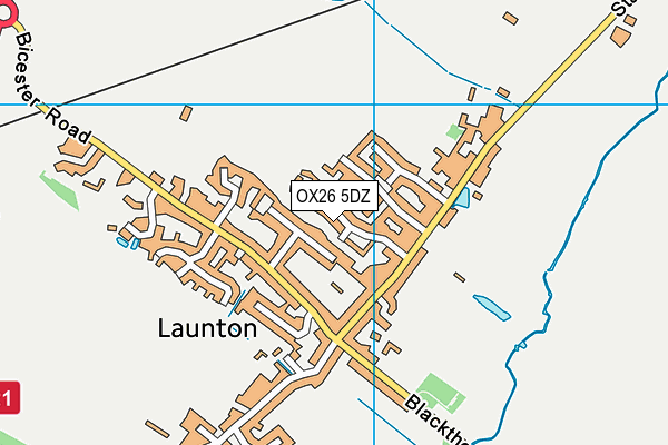 OX26 5DZ map - OS VectorMap District (Ordnance Survey) OX26 5DZ map - OS VectorMap District (Ordnance Survey)