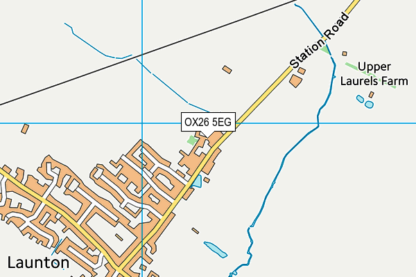 OX26 5EG map - OS VectorMap District (Ordnance Survey) OX26 5EG map - OS VectorMap District (Ordnance Survey)