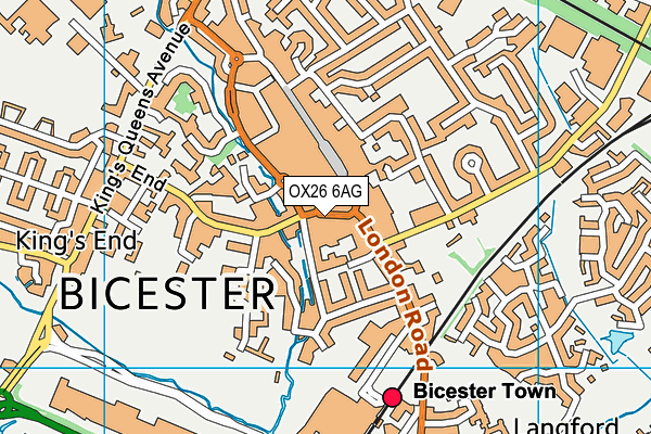 OX26 6AG map - OS VectorMap District (Ordnance Survey) OX26 6AG map - OS VectorMap District (Ordnance Survey)