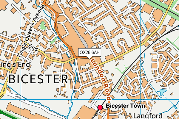 OX26 6AH map - OS VectorMap District (Ordnance Survey) OX26 6AH map - OS VectorMap District (Ordnance Survey)
