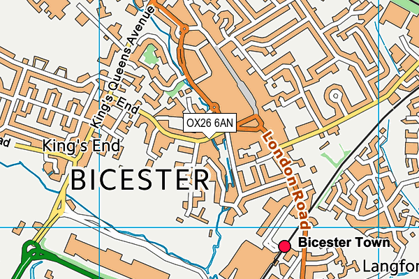 OX26 6AN map - OS VectorMap District (Ordnance Survey) OX26 6AN map - OS VectorMap District (Ordnance Survey)