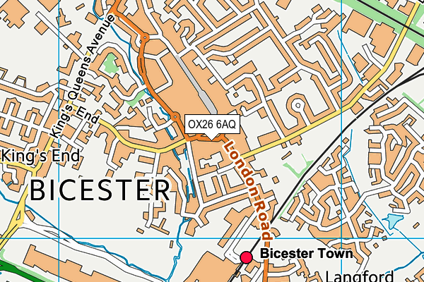 OX26 6AQ map - OS VectorMap District (Ordnance Survey) OX26 6AQ map - OS VectorMap District (Ordnance Survey)