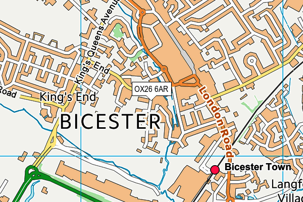 OX26 6AR map - OS VectorMap District (Ordnance Survey) OX26 6AR map - OS VectorMap District (Ordnance Survey)