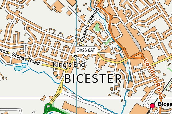 OX26 6AT map - OS VectorMap District (Ordnance Survey) OX26 6AT map - OS VectorMap District (Ordnance Survey)