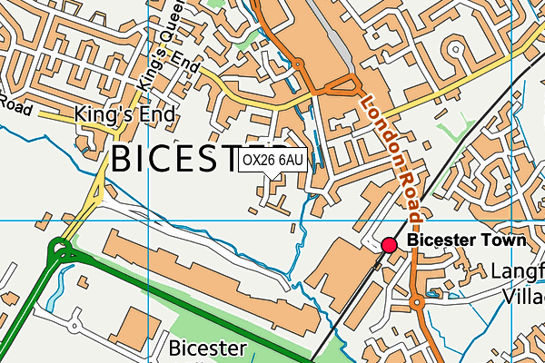 OX26 6AU map - OS VectorMap District (Ordnance Survey) OX26 6AU map - OS VectorMap District (Ordnance Survey)