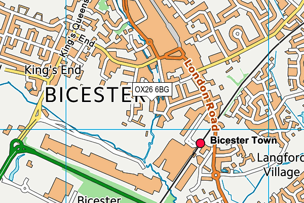 OX26 6BG map - OS VectorMap District (Ordnance Survey) OX26 6BG map - OS VectorMap District (Ordnance Survey)