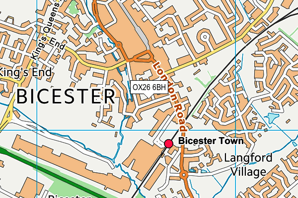 OX26 6BH map - OS VectorMap District (Ordnance Survey) OX26 6BH map - OS VectorMap District (Ordnance Survey)