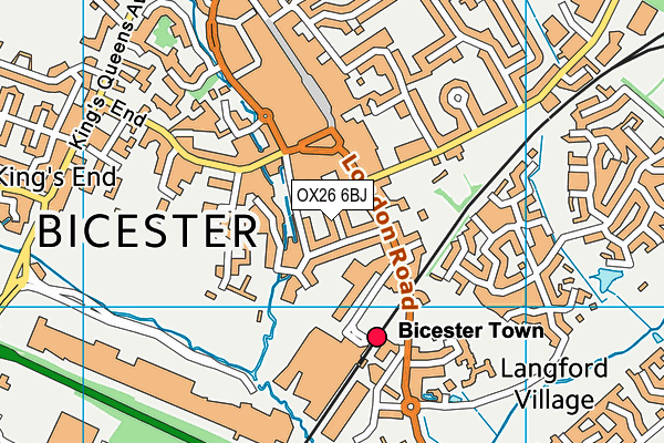 OX26 6BJ map - OS VectorMap District (Ordnance Survey) OX26 6BJ map - OS VectorMap District (Ordnance Survey)