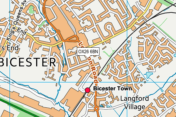 OX26 6BN map - OS VectorMap District (Ordnance Survey) OX26 6BN map - OS VectorMap District (Ordnance Survey)