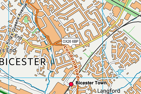 OX26 6BP map - OS VectorMap District (Ordnance Survey) OX26 6BP map - OS VectorMap District (Ordnance Survey)