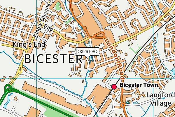 OX26 6BQ map - OS VectorMap District (Ordnance Survey) OX26 6BQ map - OS VectorMap District (Ordnance Survey)