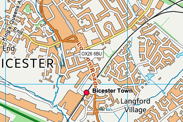 OX26 6BU map - OS VectorMap District (Ordnance Survey)