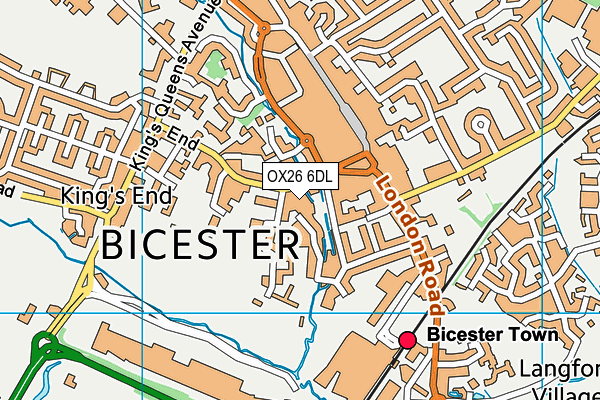 OX26 6DL map - OS VectorMap District (Ordnance Survey) OX26 6DL map - OS VectorMap District (Ordnance Survey)