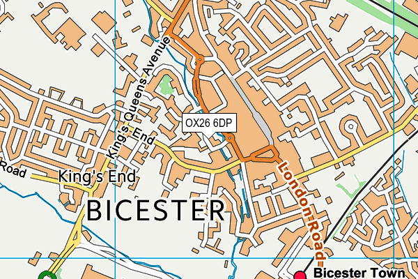 OX26 6DP map - OS VectorMap District (Ordnance Survey)