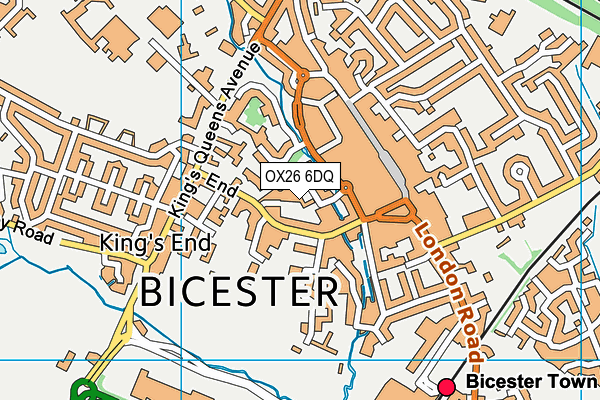 OX26 6DQ map - OS VectorMap District (Ordnance Survey) OX26 6DQ map - OS VectorMap District (Ordnance Survey)