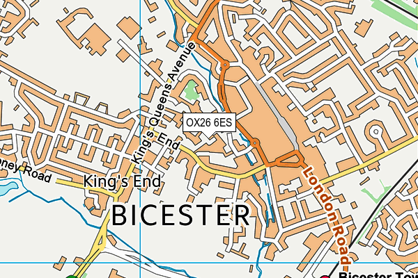 OX26 6ES map - OS VectorMap District (Ordnance Survey) OX26 6ES map - OS VectorMap District (Ordnance Survey)
