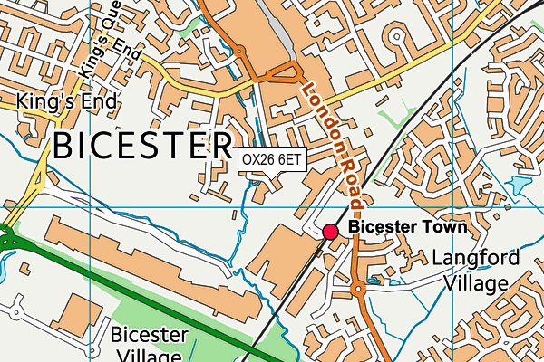 OX26 6ET map - OS VectorMap District (Ordnance Survey) OX26 6ET map - OS VectorMap District (Ordnance Survey)