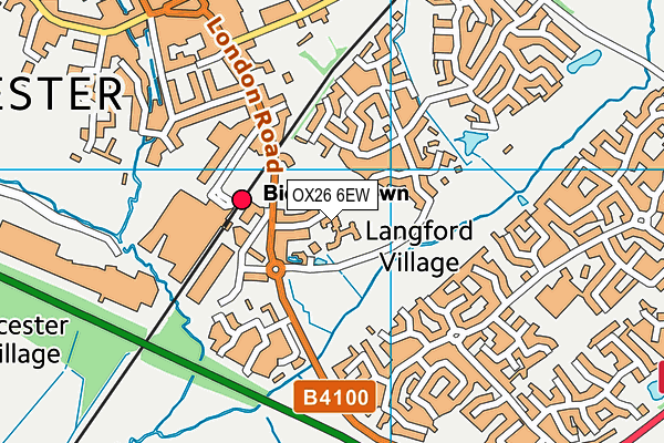 OX26 6EW map - OS VectorMap District (Ordnance Survey) OX26 6EW map - OS VectorMap District (Ordnance Survey)