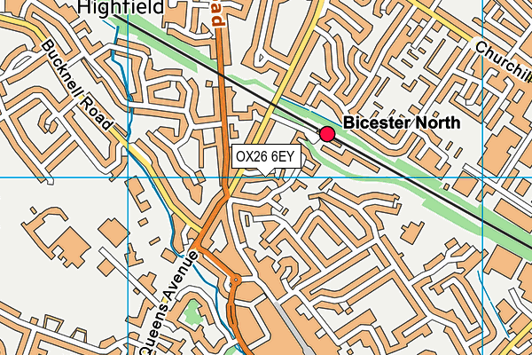 OX26 6EY map - OS VectorMap District (Ordnance Survey) OX26 6EY map - OS VectorMap District (Ordnance Survey)