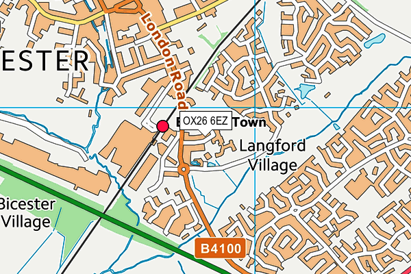 OX26 6EZ map - OS VectorMap District (Ordnance Survey) OX26 6EZ map - OS VectorMap District (Ordnance Survey)