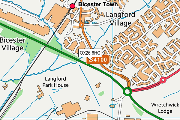 OX26 6HG map - OS VectorMap District (Ordnance Survey) OX26 6HG map - OS VectorMap District (Ordnance Survey)