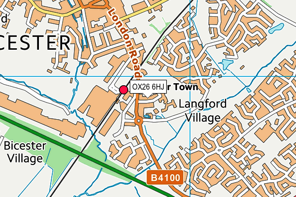 OX26 6HJ map - OS VectorMap District (Ordnance Survey) OX26 6HJ map - OS VectorMap District (Ordnance Survey)