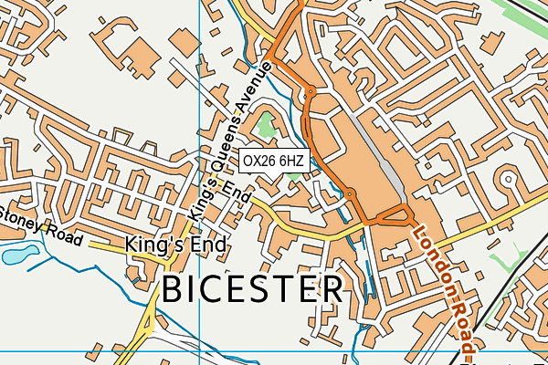 OX26 6HZ map - OS VectorMap District (Ordnance Survey) OX26 6HZ map - OS VectorMap District (Ordnance Survey)