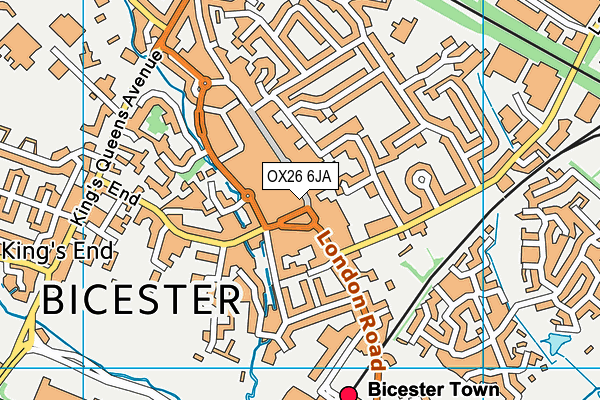 OX26 6JA map - OS VectorMap District (Ordnance Survey)