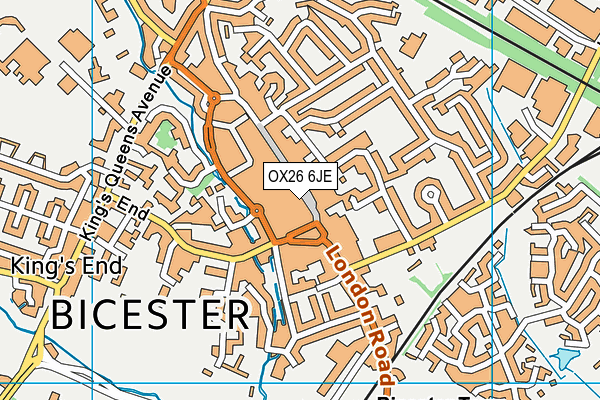 OX26 6JE map - OS VectorMap District (Ordnance Survey) OX26 6JE map - OS VectorMap District (Ordnance Survey)