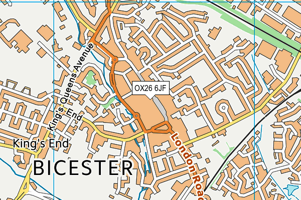 OX26 6JF map - OS VectorMap District (Ordnance Survey) OX26 6JF map - OS VectorMap District (Ordnance Survey)