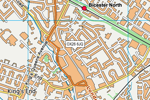 OX26 6JQ map - OS VectorMap District (Ordnance Survey) OX26 6JQ map - OS VectorMap District (Ordnance Survey)
