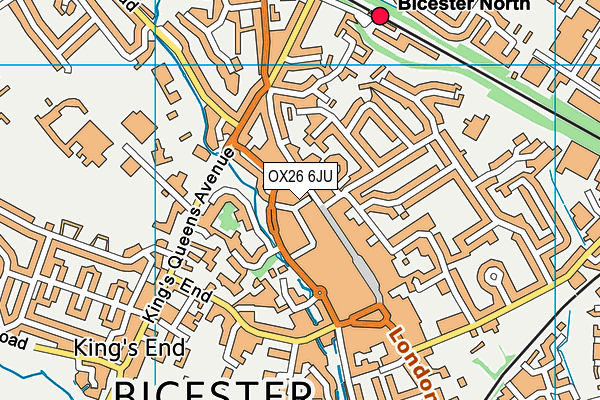 OX26 6JU map - OS VectorMap District (Ordnance Survey) OX26 6JU map - OS VectorMap District (Ordnance Survey)