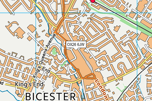 OX26 6JW map - OS VectorMap District (Ordnance Survey)