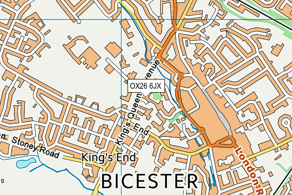 OX26 6JX map - OS VectorMap District (Ordnance Survey)