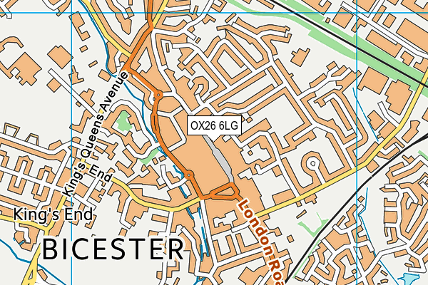 OX26 6LG map - OS VectorMap District (Ordnance Survey) OX26 6LG map - OS VectorMap District (Ordnance Survey)