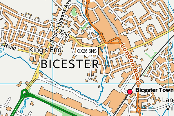 OX26 6NS map - OS VectorMap District (Ordnance Survey) OX26 6NS map - OS VectorMap District (Ordnance Survey)