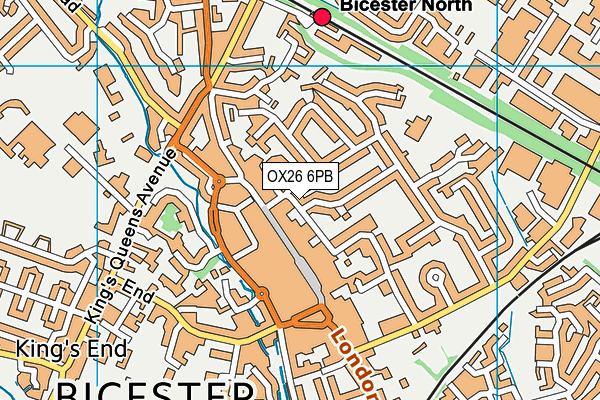 OX26 6PB map - OS VectorMap District (Ordnance Survey) OX26 6PB map - OS VectorMap District (Ordnance Survey)