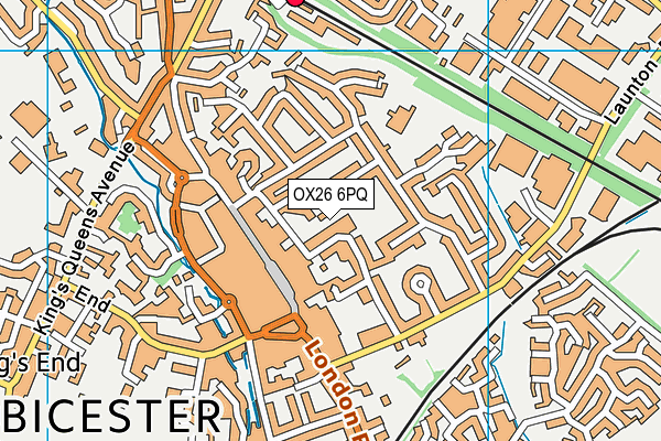 OX26 6PQ map - OS VectorMap District (Ordnance Survey) OX26 6PQ map - OS VectorMap District (Ordnance Survey)