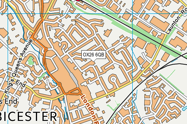 OX26 6QB map - OS VectorMap District (Ordnance Survey) OX26 6QB map - OS VectorMap District (Ordnance Survey)