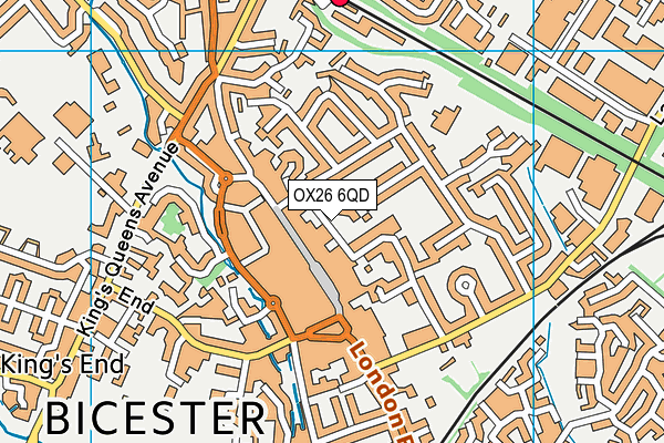OX26 6QD map - OS VectorMap District (Ordnance Survey) OX26 6QD map - OS VectorMap District (Ordnance Survey)