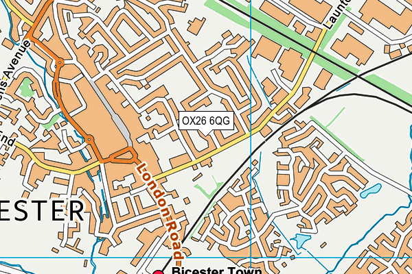 OX26 6QG map - OS VectorMap District (Ordnance Survey) OX26 6QG map - OS VectorMap District (Ordnance Survey)